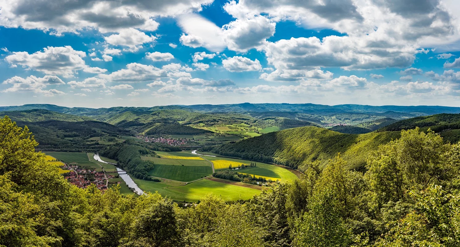 Werratal-Tour entlang ruhiger Wege am Werraufer.