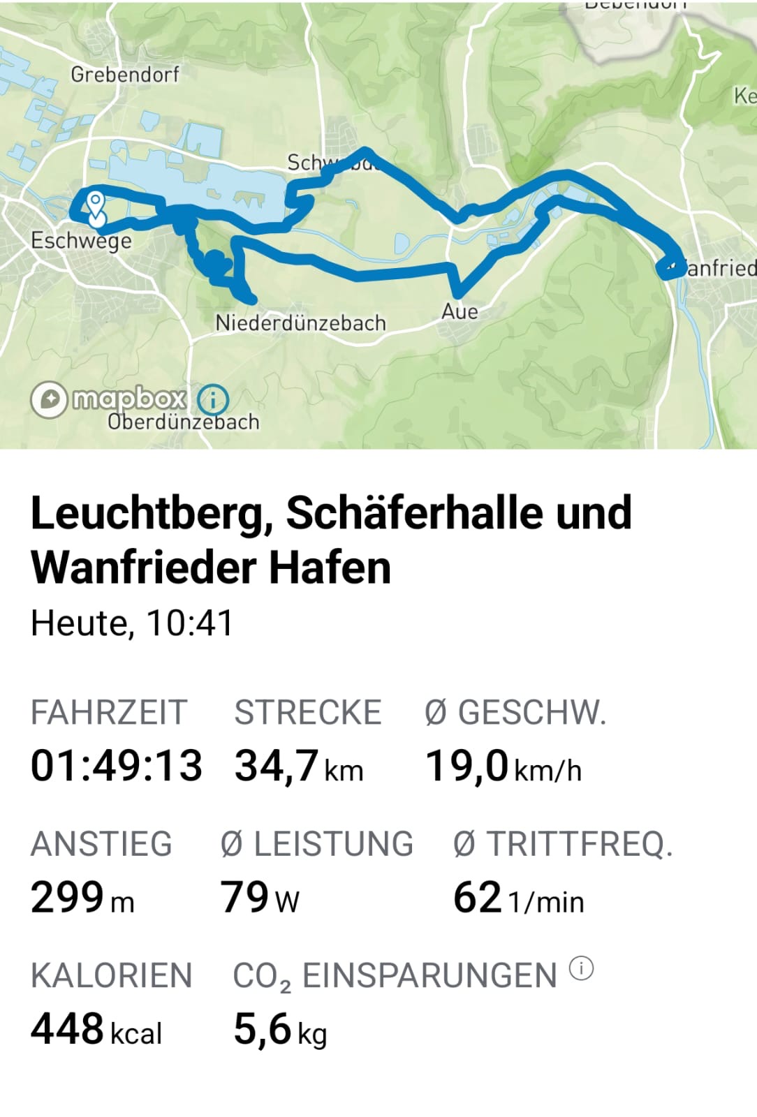 Route Karte (Platzhalter)